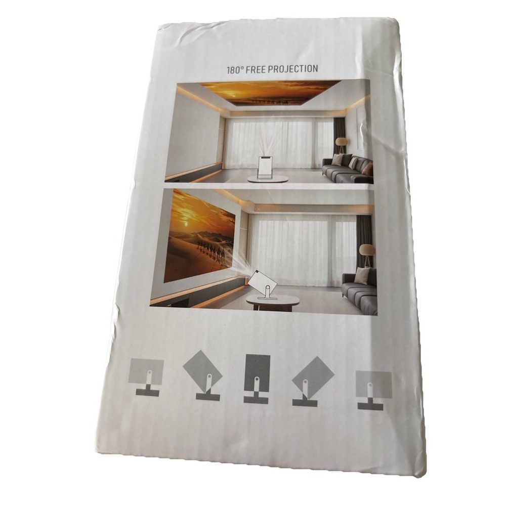 MAGCUBIC HY300 Pro+ Portable Home Theater Projector WiFi HDMI Android iOS White - Picture 2 of 4